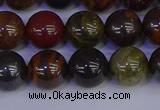 CTE1793 15.5 inches 10mm round red iron tiger beads wholesale