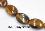 CTE18 15.5 inches 8*10mm oval yellow tiger eye beads Wholesale