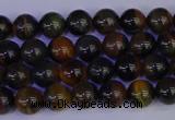 CTE1800 15.5 inches 4mm round blue iron tiger beads wholesale