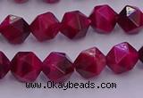 CTE1941 15.5 inches 6mm faceted nuggets red tiger eye beads