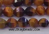 CTE1991 15.5 inches 6mm faceted round yellow tiger eye beads