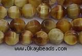 CTE1996 15.5 inches 6mm faceted round golden tiger eye beads