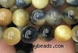 CTE2015 15.5 inches 6mm round golden & blue tiger eye beads wholesale