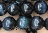 CTE2030 15.5 inches 8mm round blue tiger eye gemstone beads