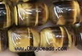 CTE2059 15.5 inches 10*14mm drum yellow tiger eye gemstone beads