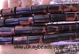 CTE2081 15.5 inches 12*21mm tube red tiger eye beads wholesale