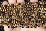 CTE2145 15.5 inches 4mm round yellow tiger eye beads wholesale