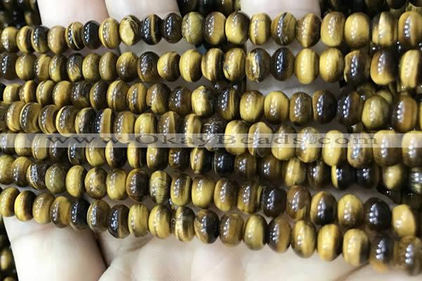 CTE2242 15.5 inches 4*6mm rondelle yellow tiger eye beads wholesale