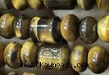 CTE2243 15.5 inches 4*6mm rondelle & 6*8mm tube yellow tiger eye beads