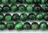 CTE2403 15 inches 4mm round green tiger eye beads