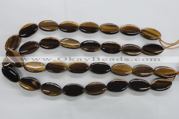 CTE302 15.5 inches 15*25mm oval yellow tiger eye gemstone beads