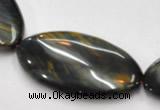 CTE41 15.5 inches 20*40mm oval blue tiger eye beads wholesale