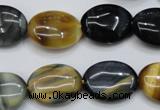 CTE571 15.5 inches 15*20mm oval golden & blue tiger eye beads