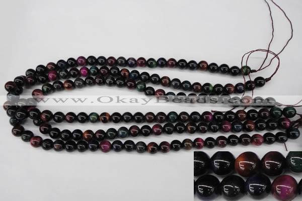 CTE591 15.5 inches 6mm round colorful tiger eye beads wholesale