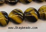 CTE632 15.5 inches 20*20mm heart yellow tiger eye beads wholesale