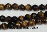 CTE752 15.5 inches 8mm faceted round yellow tiger eye beads wholesale