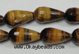 CTE762 15.5 inches 12*22mm faceted teardrop yellow tiger eye beads