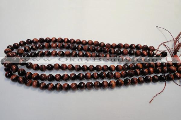 CTE84 15.5 inches 8mm round red tiger eye gemstone beads