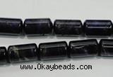 CTE949 15.5 inches 8*14mm tube dyed blue tiger eye beads wholesale