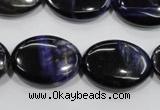 CTE955 15.5 inches 18*25mm oval dyed blue tiger eye beads wholesale