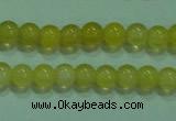 CTG06 15.5 inches 3mm round tiny yellow agate beads wholesale