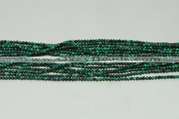 CTG102 15.5 inches 2mm round tiny synthetic malachite beads wholesale