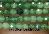 CTG1036 15.5 inches 2mm faceted round tiny African jade beads