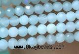 CTG1049 15.5 inches 2mm faceted round tiny amazonite beads