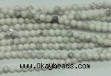 CTG105 15.5 inches 2mm round tiny white turquoise beads wholesale