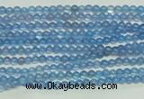 CTG107 15.5 inches 2mm round tiny blue agate beads wholesale