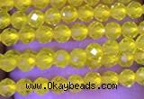 CTG1093 15.5 inches 2mm faceted round tiny quartz glass beads