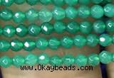 CTG1096 15.5 inches 2mm faceted round tiny quartz glass beads