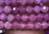 CTG1136 15.5 inches 3mm faceted round tiny imitation ruby beads