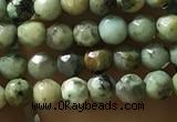 CTG1178 15.5 inches 3mm faceted round tiny African turquoise beads