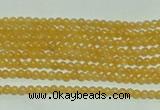 CTG118 15.5 inches 2mm round tiny yellow jade beads wholesale