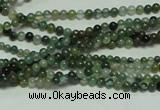 CTG126 15.5 inches 2mm round tiny moss agate beads wholesale