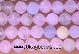 CTG1301 15.5 inches 3mm faceted round morganite gemstone beads