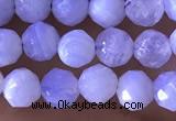 CTG1305 15.5 inches 5mm faceted round blue lace agate beads wholesale