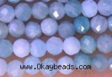 CTG1308 15.5 inches 3mm faceted round amazonite beads wholesale