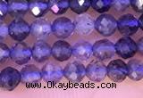 CTG1330 15.5 inches 3mm faceted round iolite beads wholesale