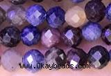 CTG1338 15.5 inches 4mm faceted round ruby & sapphire beads