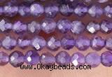 CTG1341 15.5 inches 2mm faceted round amethyst gemstone beads