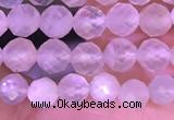 CTG1352 15.5 inches 4mm faceted round white moonstone beads