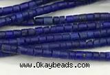 CTG1371 15.5 inches 1*1mm heishi tiny lapis lazuli beads