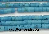 CTG1372 15.5 inches 1.5*2mm heishi tiny blue turquoise beads