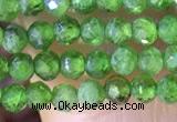 CTG1381 15.5 inches 2mm faceted round tiny diopside quartz beads