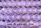 CTG1395 15.5 inches 2*3mm faceted rondelle tiny white moonstone beads