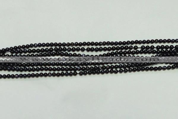 CTG143 15.5 inches 3mm round tiny blue goldstone beads wholesale