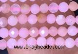 CTG1430 15.5 inches 2mm faceted round pink opal beads