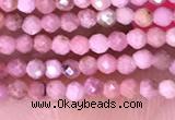 CTG1431 15.5 inches 2mm faceted round Chinese rhodochrosite beads